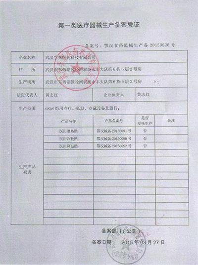 一類醫(yī)療器械生產(chǎn)備案憑證有效期幾年？(圖1)