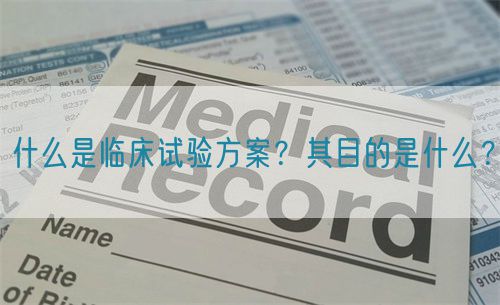 什么是臨床試驗方案？其目的是什么？(圖1)